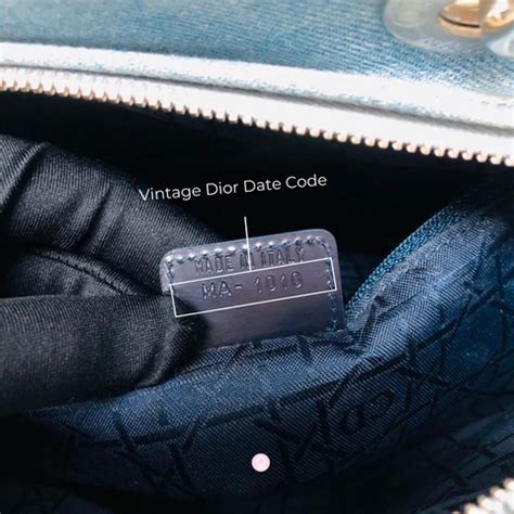 dior purse date code